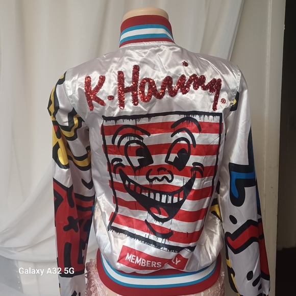 MEMBERS ONLY SIZE S Colorful Graphic Women's Jacket - Picture 7 of 16